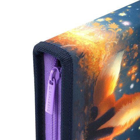 Пенал BRAUBERG, 1 отделение, 1 откидная планка, полиэстер, 21х14 см, "Dreaming fox", 274595