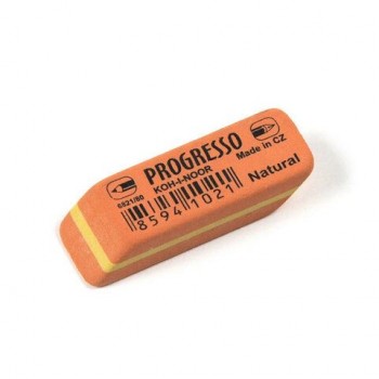Ластик KOH-I-NOOR 84 шт. "Progresso" 6821/80, 41х14х8мм, прямоугольный, скошенные края, натуральный каучук, 6821080006KDRU