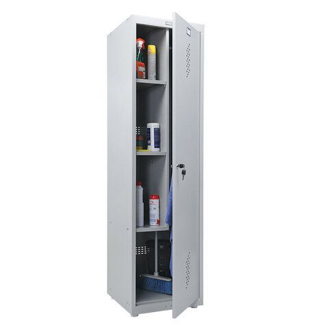 Шкаф металлический хозяйственный ПРАКТИК &quot;LS-11-50&quot;, 2 отделения, 1830х500х500 мм, 27 кг, разборный, S23099515202