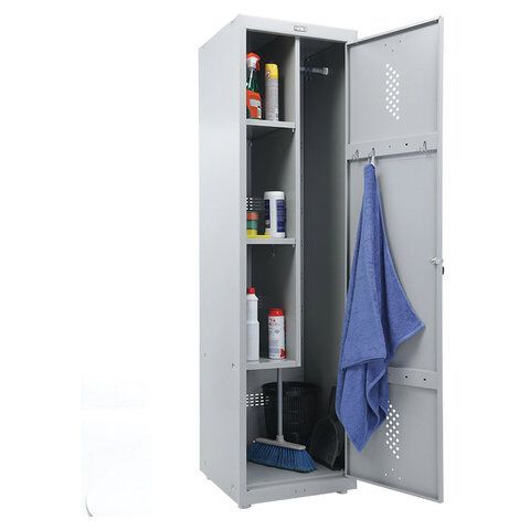 Шкаф металлический хозяйственный ПРАКТИК &quot;LS-11-50&quot;, 2 отделения, 1830х500х500 мм, 27 кг, разборный, S23099515202