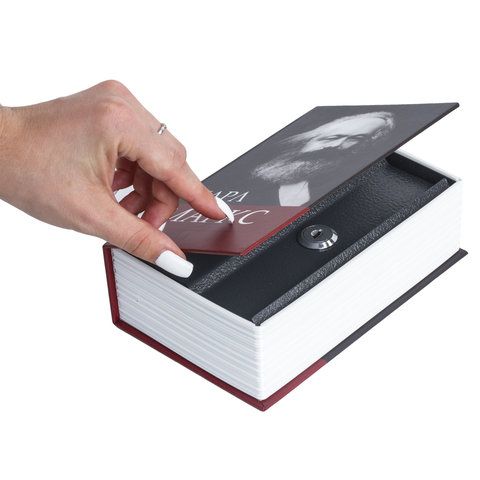 Сейф-книга К. Маркс &quot;Капитал&quot;, 55х115х180 мм, ключевой замок, BRAUBERG, 291049