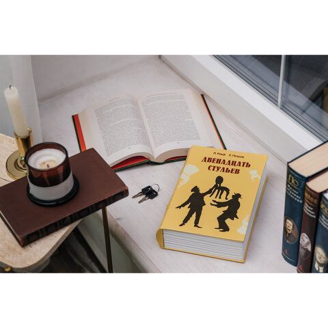 Сейф-книга &quot;12 стульев&quot;, 60х170х240 мм, ключевой замок, BRAUBERG, 291058