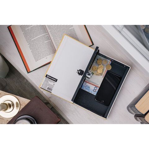 Сейф-книга &quot;12 стульев&quot;, 60х170х240 мм, ключевой замок, BRAUBERG, 291058