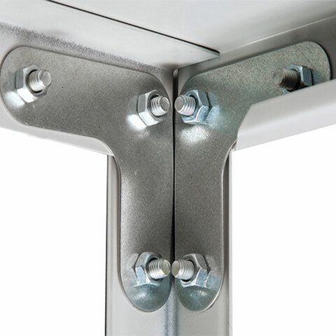 Стеллаж металлический BRABIX "MS KD-180/40/70-4", 1800х700х400 мм, 4 полки, компактная упаковка, 291113, S240BR124402