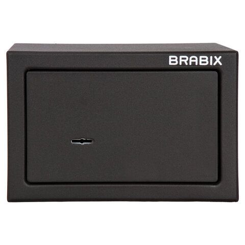 Сейф мебельный BRABIX &quot;SF-170KL&quot;, 170х260х230 мм, ключевой замок, черный, 291142, S103BR210514