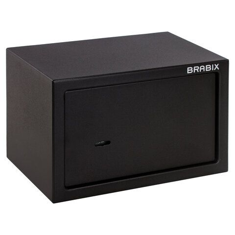 Сейф мебельный BRABIX &quot;SF-200KL&quot;, 200х310х200 мм, ключевой замок, черный, 291144, S103BR211114