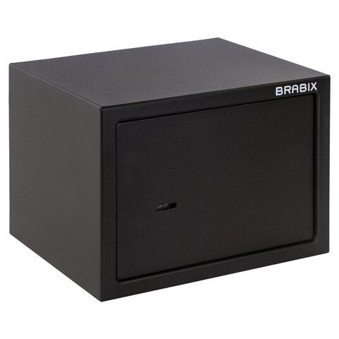Сейф мебельный BRABIX &quot;SF-230KL&quot;, 230х310х250 мм, ключевой замок, черный, 291146, S103BR211514