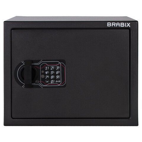 Сейф мебельный BRABIX &quot;SF-280EL&quot;, 280х350х300 мм, электронный замок, черный, 291149, S103BR212414