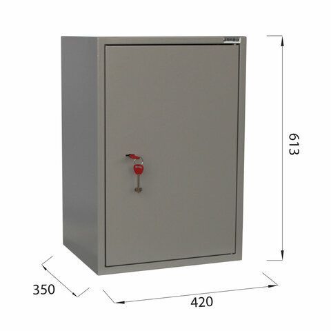 Шкаф металлический для документов BRABIX &quot;KBS-011Т&quot;, 613х420х350 мм, 15 кг, трейзер, сварной, 291152