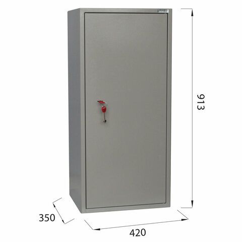 Шкаф металлический для документов BRABIX &quot;KBS-041Т&quot;, 913х420х350 мм, 21 кг, трейзер, сварной, 291153