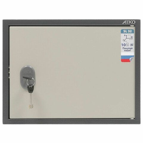 Шкаф металлический для документов AIKO &quot;SL-32&quot; ГРАФИТ, 320х420х350 мм, 10 кг, S10799030002