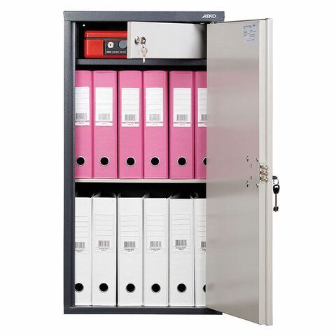 Шкаф металлический для документов AIKO &quot;SL-87Т&quot; ГРАФИТ, 870х460х340 мм, 21 кг, S10799090502