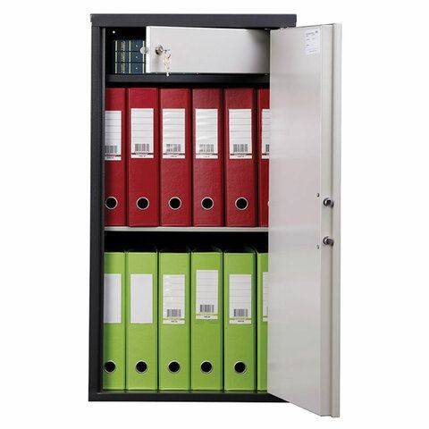 Шкаф металлический для документов AIKO &quot;SL-87ТEL&quot; ГРАФИТ, 870х460х340 мм, 21 кг, S10799090902