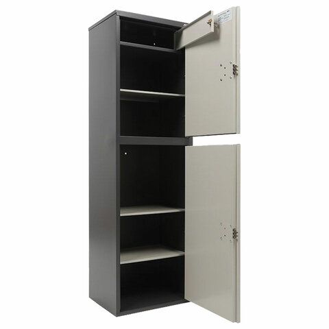 Шкаф металлический для документов AIKO &quot;SL-150/2Т&quot; ГРАФИТ, 1490х460х340 мм, 36 кг, S10799152502