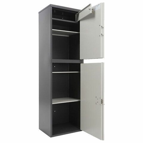 Шкаф металлический для документов AIKO &quot;SL-150/2ТEL&quot; ГРАФИТ, 1490х460х340 мм, 36 кг, S10799152902