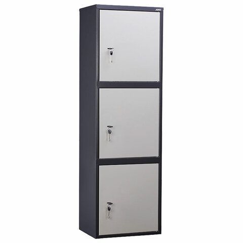 Шкаф металлический для документов AIKO &quot;SL-150/3Т&quot; ГРАФИТ, 1490х460х340 мм, 37 кг, S10799153502