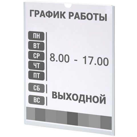 Карманы информационные самоклеящиеся, А4, вертикальные, КОМПЛЕКТ 10 шт., ПЭТ, 0,3 мм, STAFF, 291280