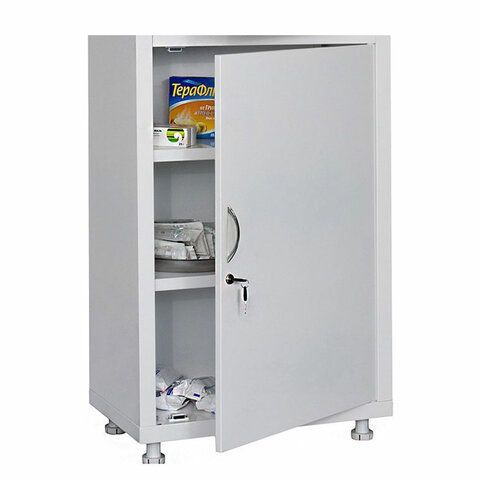 Шкаф медицинский 1-створчатый HILFE &quot;МД 1 1760/SS&quot; 1850х600х400 мм, белый, S26199204009