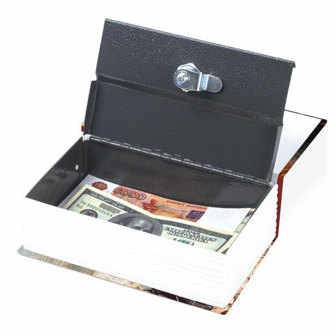Сейф-книга &quot;Война и мир&quot;, 55х115х180 мм, ключевой замок, BRAUBERG, 291357
