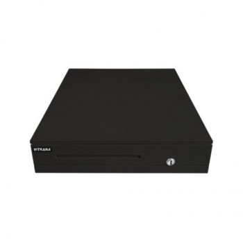 Ящик денежный электромеханический VITRANA CD-405-B БОЛЬШОЙ, для касс Атол, 405х420х92 мм, черный, 291409