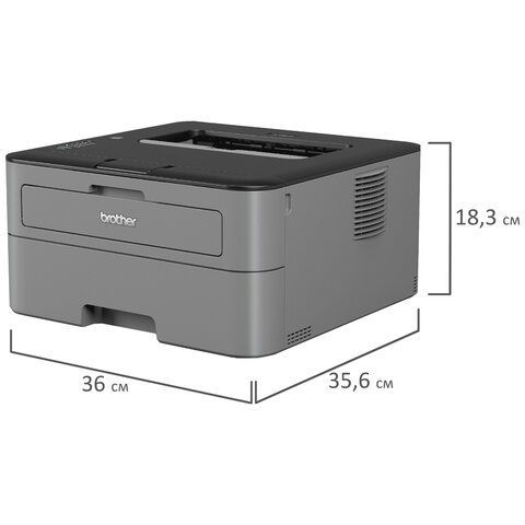 Принтер лазерный BROTHER HL-L2300DR А4, 26 стр./мин, 10000 стр./мес., ДУПЛЕКС, HLL2300DR1