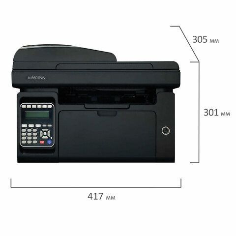МФУ лазерное PANTUM M6607nw &quot;4 в 1&quot;, А4, 22 стр./мин, 20000 стр./мес., АПД, Wi-Fi, сетевая карта, M6607NW