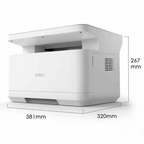 МФУ лазерное DELI M2000DN "3 в 1" А4, 25 стр./мин, 10000 стр./мес., ДУПЛЕКС, сетевая карта