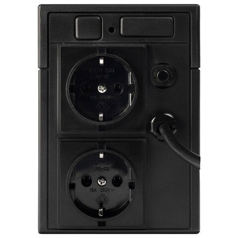 Источник бесперебойного питания SMARTWATT UPS UNI 1050E, 1050 ВА (630 Вт), 2 розетки, 3703020390009