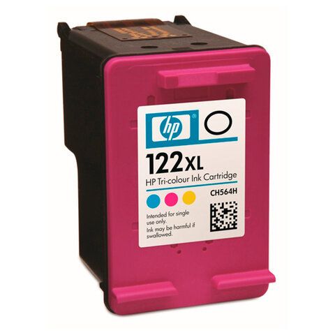 Картридж струйный HP (CH564HE) Deskjet 1050/2050/2050S, №122XL, цветной, оригинальный, 330 стр.