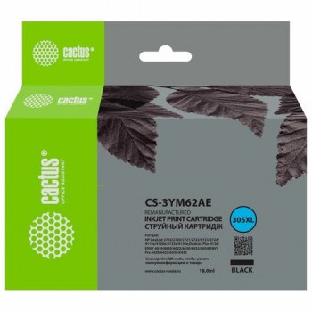 Картридж струйный CACTUS (CS-3YM62AE) для HP Deskjet 2320/2710/2720/2723/4120/4122/4130, черный