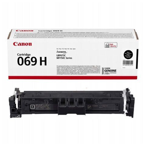 Картридж лазерный CANON (069HBK) i-SENSYS LBP673Cdw/MF752Cdw/MF754Cdw, черный, ресурс 7600 стр,, 5098C002