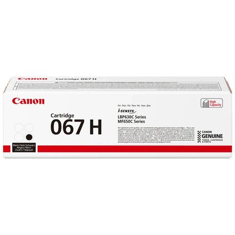 Картридж лазерный CANON (067HBK) i-SENSYS LBP631Cw/LBP633Cdw, черный, ресурс 3130 стр, 5106C002