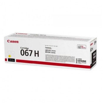 Картридж лазерный CANON (067HY) i-SENSYS LBP631Cw/LBP633Cdw, желтый, ресурс 2350 стр,, 5103C002