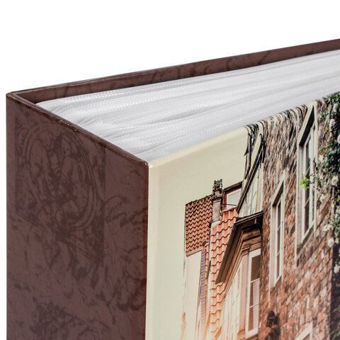 Фотоальбом BRAUBERG &quot;Итальянские улочки&quot; на 304 фото 10х15 см, твердая обложка, термосклейка, 391167