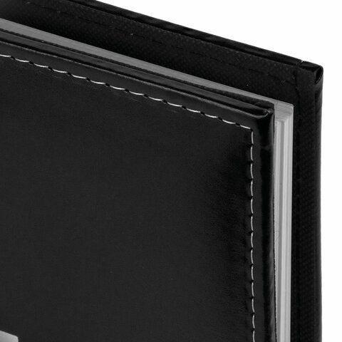 Фотоальбом BRAUBERG &quot;Premium Black&quot; 20 магнитных листов 30х32 см, под кожу, черный, 391186