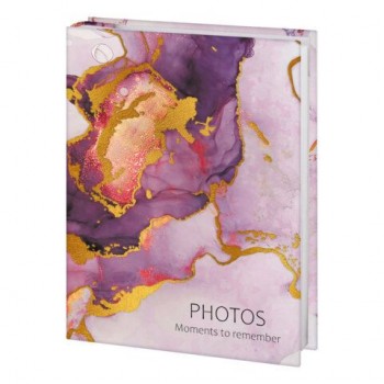Фотоальбом с заметками BRAUBERG на 200 фото 10*15, твердая обложка, с фольгированным тиснением, "Marble", подарочная упаковка, 391426