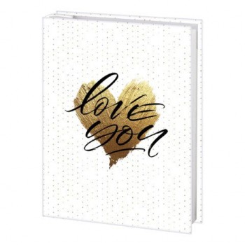 Фотоальбом с заметками BRAUBERG на 200 фото размером 10*15 см, "Love you", твердая обложка с тиснением фольгой, подарочный, 391430