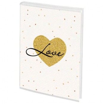 Фотоальбом BRAUBERG 12 шт. на 36 фото 10*15 см, мягкая обложка, "Golden heart", 391433