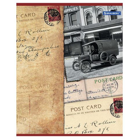 Тетрадь А5, 96 л., BRAUBERG 5 шт., скоба, клетка, обложка картон, СТРАНЫ, 401292