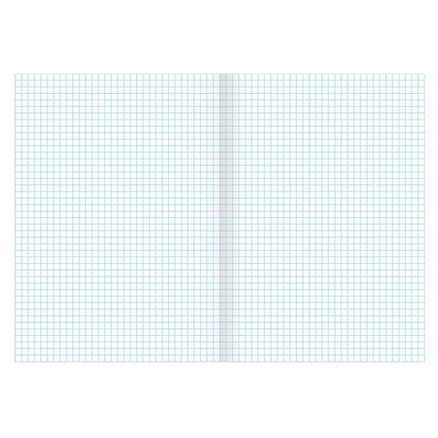 Тетрадь А4, 96 л., BRAUBERG скоба, клетка, обложка картон, МОНОХРОМ 2, 402057