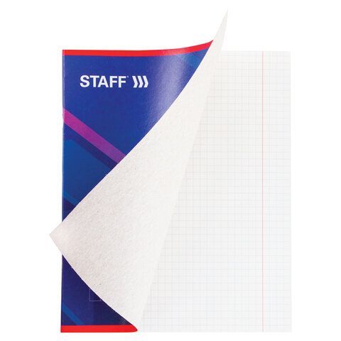 Тетрадь А5, 40 л., STAFF 10 шт. скоба, клетка, офсет №2 ЭКОНОМ, обложка картон, &quot;СТАНДАРТ&quot;, 402644