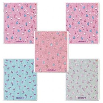 Тетрадь А5 48 л. АЛЬТ 10 шт. скоба, клетка, Soft Touch, фольга, "ЗЕФИРНОЕ НАСТРОЕНИЕ", 7-48-569