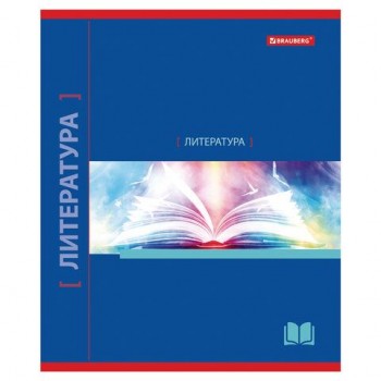 Тетрадь предметная NAVIGATOR 48 л., выборочный лак, ЛИТЕРАТУРА, линия, подсказ, BRAUBERG 10 шт., 403544