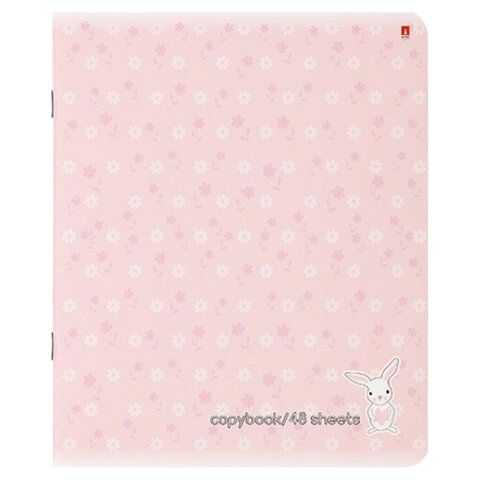 Тетрадь А5 48 л. АЛЬТ 10 шт. скоба, клетка, Soft Touch, "ЗЕФИРНЫЕ ЗАЙЧАТА" (5 видов), 7-48-747