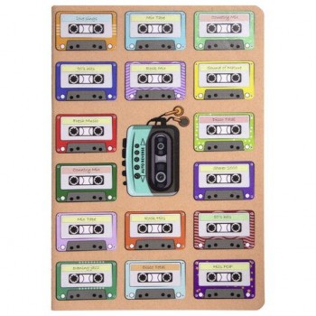 Тетрадь 40 л. в клетку обложка КРАФТ, бежевая бумага 70 г/м2, сшивка, А5 (147х210 мм), Vintage, BRAUBERG 6 шт., 403761