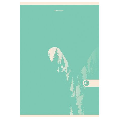 Тетрадь А4, 48 л., BRAUBERG 5 шт., скоба, клетка, обложка картон, &quot;PASTEL&quot;, 404041