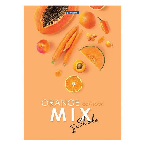 Тетрадь А4, 80 л., BRAUBERG, скоба, клетка, обложка картон, &quot;Mix&quot;, 404046