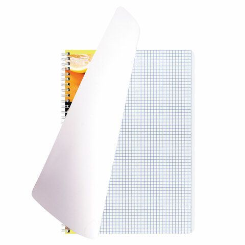Тетрадь А4, 80 л., BRAUBERG, гребень, клетка, обложка картон, &quot;Фрукты&quot;, 404051