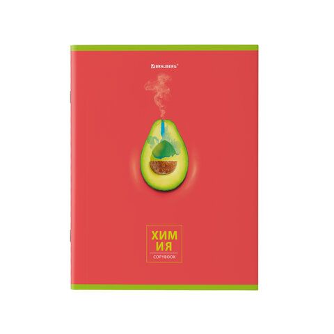 Тетради предметные, КОМПЛЕКТ 10 ПРЕДМЕТОВ, 48 л., глянцевый УФ-лак, BRAUBERG, &quot;AVOCADO&quot;, 404325