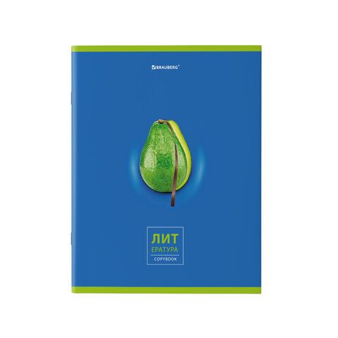 Тетради предметные, КОМПЛЕКТ 10 ПРЕДМЕТОВ, 48 л., глянцевый УФ-лак, BRAUBERG, &quot;AVOCADO&quot;, 404325
